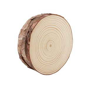 Artisanat tranches de bois naturel inachevé rond ornement de Noël cercles en bois pour les arts et l'artisanat de bricolage - Product Image 1