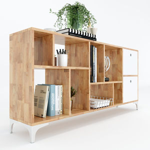 <b>Modern</b> Rubber Wood Decorative <b>Shelf</b> 150x30x72cm KTB68064 - Product Image 4