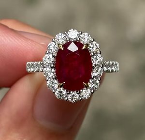 Nhẫn đá <span class=keywords><strong>Ruby</strong></span> Thủy Tinh Độc Đáo 925 Sterling bạc tối giản ban nhạc bạc mỹ trang sức số lượng lớn tiệc cưới Nhẫn <span class=keywords><strong>Ruby</strong></span> cổ điển - Product Image 1
