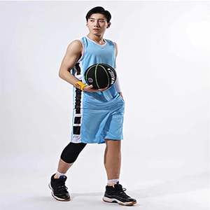 Uniforme de basket-ball personnalisé pour adultes, 100% polyester, jersey respirant antibactérien avec logo personnalisé et impression par sublimation - Product Image 2