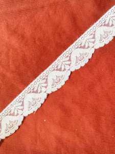 Diseño de moda Flor Bordado Encaje Recorte Malla suave Encaje Ajuste para damas Vestido Ropa Bordado - Product Image 4