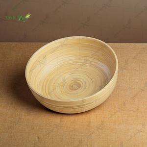 Bol de service en bambou fait à la main, respectueux de l'environnement, léger et au design classique, non toxique - Product Image 6