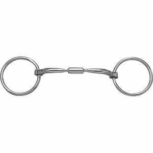 Anneau lâche confortable Mèche anglaise en acier inoxydable Mèche équestre Bradoon But Horse Mouth Bits - Product Image 1