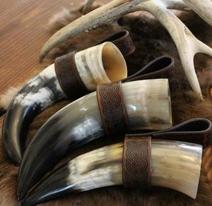 แก้วน้ำทำมือจากเขาควาย สไตล์ชนบทยุคกลาง - Product Image 2