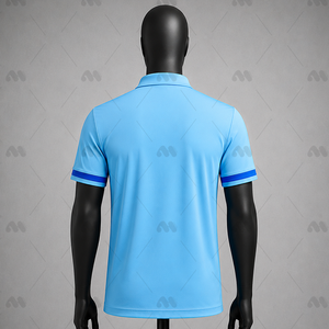 เสื้อกีฬาผู้ชายแบรนด์สั่งทำพิเศษ ผ้ากันยับ แห้งเร็ว ซึมซับเหงื่อ แขนสั้น โลโก้ทีม 100% โพลีเอสเตอร์ รับผลิตแบบ OEM ODM - Product Image 5
