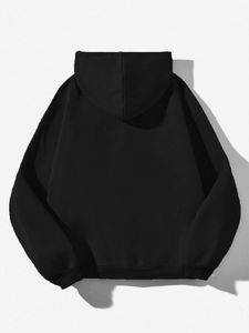 เสื้อสเวตเตอร์ขนแกะแบบสวมหัวมีฮู้ดสำหรับผู้ชายเสื้อกันหนาวแบบสวมหัวสไตล์เรียบ/เปล่า - Product Image 2