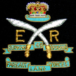 Insignia de moda India seda Cannetille bordado a mano lingote alambre parche emblema Macon & Lasquoy broche Pin en #00109 - Product Image 2