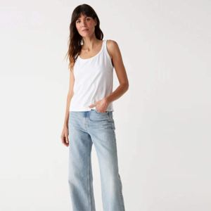 Fabricante de camisetas sin mangas al por mayor de punto cómodas camisetas de algodón para mujeres logotipo personalizado gimnasio Vintage camiseta sin mangas - Product Image 1