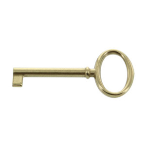 BLISTER CHIAVI X MOBILI ART. 33706 OTTONE LUCIDO (PZ.2) - Product Image 1