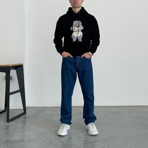 Fabrication 100% Top haute qualité pas cher prix hommes Chenille broderie à capuche nouveau élégant hommes Chenille broderie à capuche - Product Image 3