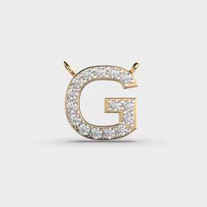 Grateful "G" Diamond Pendant Moissanite Colgante para hombre Joyero Open Real Trendy & Diseño único de Surat - Product Image 1
