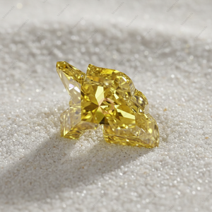 Diamantes Cultivados Unicornio Amarillos Fantasía, Sueltos, Sintéticos, Cultivados en Laboratorio, con Certificación IGI GIA, 5 Quilates, VVS, HPHT CVD - Product Image 4