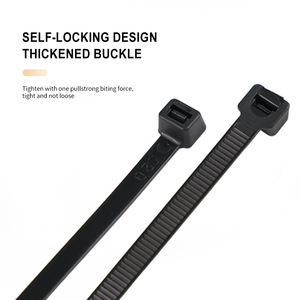 100個パック強力セルフロックヘビーデューティプラスチック製ジップタイラップ決して壊れないナイロン製ケーブルネクタイ - Product Image 4