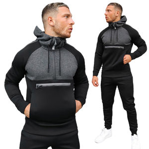 Manufacturer Cotton Polyester Half Zip Pullover <b>Hoodies</b> Sport Wear Loose Fit Custom Logo Blank <b>Hoodies</b> with Zipper for <b>Men</b> - Product Image 6