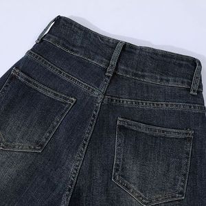 Pantalones de mezclilla informales para mujer Pantalones de mezclilla de precios bajos al por mayor 2025 Venta caliente Jeans oscuros con nuevo - Product Image 3
