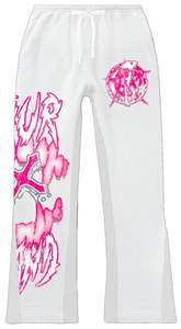 Custom Logo Embroidery <b>Oversize</b> Cropped Pullover Vintage Screen Printed DTG Distressed Flared <b>Sweatpants</b> and Hoodie Set Men - Product Image 5