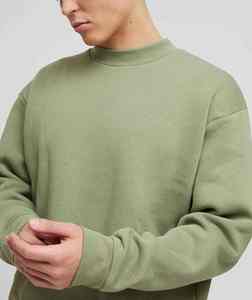 Sweat-shirt pour homme à manches longues, col rond, coupe ajustée, en molleton 100% coton, impression sérigraphique personnalisée de style haut de gamme, vente en gros - Product Image 2
