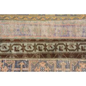 พรมปูพื้นขนาดใหญ่สไตล์ตุรกีวินเทจขนาด240x260ซม. สีน้ำตาลเบจแจ็คการ์ดขนแกะลายสี่เหลี่ยมสำหรับโถงทางเดิน - Product Image 5