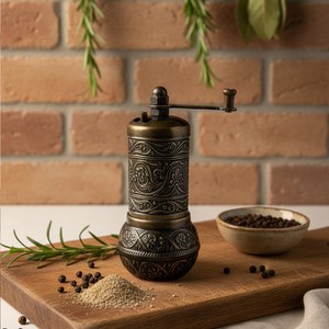 Zamak Small Chickpea and <b>Pepper</b> <b>Grinder</b> Durable Metal Tool for Fine Grinding - Product Image 2