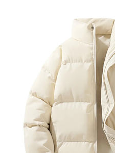 Chaqueta acolchada de invierno para hombre OEM más vendida, tela de cuero de alta calidad, decoración de piel, impermeable, de talla grande, ventas directas de fábrica - Product Image 5