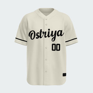 Jersey de béisbol personalizado con nombre y número de equipo para entrenamiento Jersey de béisbol personalizado de alta calidad en tarifa al por mayor - Product Image 3