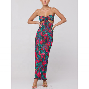 Enya ชุดเดรสมิดิผ้าตาข่ายแนวรีสอร์ตชุดเดรสมิดิผ้าตาข่ายสำหรับถ่ายรูปเซ็กซี่ชุดเดรสแฟชั่นสำหรับดาราใส่เล่นอินเทอร์เน็ต - Product Image 1