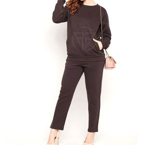 Ventes en gros de survêtements décontractés d'hiver légers et écologiques pour femmes, design personnalisé, coupe régulière - Product Image 4