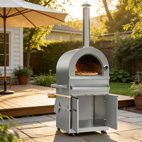 Four à pizza MK07SS304 avec briques réfractaires de 0,6 pouce d'épaisseur, construction en acier inoxydable 304