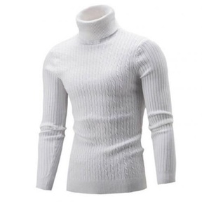 Meilleure offre sur pull en laine à col roulé de haute qualité pour hommes automne hiver pull en tricot personnalisé fabricant de chandails - Product Image 6