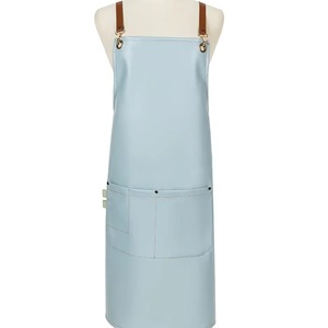 Delantal de cuero duradero para hombres, delantal de trabajo resistente ajustable para barbacoa, Chef, carnicero, soldadura, cocina, taller de peluquero - Product Image 6