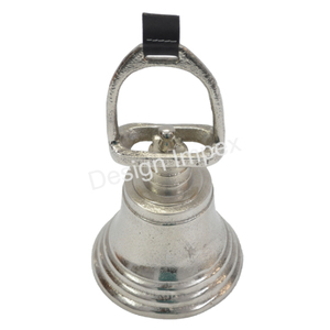 Cloche décorative OEM ODM personnalisé métal artisanat maison religieux décoratif cheval chaussure cloche vente en gros argent cloche événement fournitures - Product Image 4