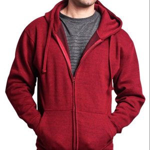 Sudadera con capucha y cremallera para hombre, transpirable, cortavientos, informal, estilo urbano, de poliéster y algodón, forro polar, con logo personalizado, capucha completa - Product Image 1