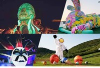 Fleur gonflable géante Chenghuang 2026 avec lumière LED pour décoration d'événements extérieurs et de fêtes