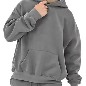 Sudaderas de lana pesadas personalizadas para hombres/mujeres Sudadera con capucha lavada con ácido Sudaderas con capucha a juego de gran tamaño con impresión digital para invierno - Product Image 5