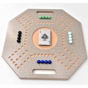 Venta al por mayor Jackaroo juego de mesa hecho a mano de madera maciza 4/2 jugadores diseño moderno tablero de estrategia de canicas personalizable - Product Image 2