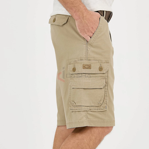 100% Cotton Twill <b>Shorts</b> Summer Breathable Solid Color Formal and Casual <b>Shorts</b> with Side Pockets Custom Logo Manufacturer - Product Image 1