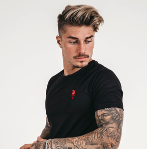 Alta calidad Low Oem Moq 240gsm 100% Camiseta de algodón Marca personalizada En blanco Liso Tallas grandes Camisetas para hombres - Product Image 3