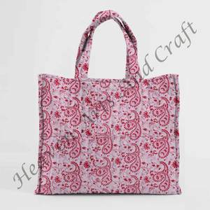 2025 printemps/été à la mode main bloc imprimer grand sac fourre-tout matelassé imprimé épaule matelassé sac polyvalent pour les femmes - Product Image 2