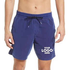 Short en nylon 100% polyester à motif de marque personnalisé pour hommes Short décontracté d'été plage adulte jeunesse adolescents thème tropical à la mode - Product Image 3