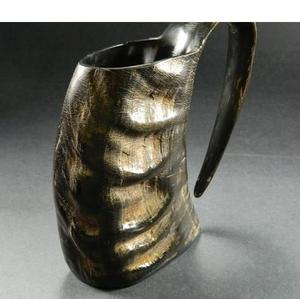 Taza Única de Estilo Vikingo Hecha a Mano con Cuerno de Búfalo, Taza para Beber Cerveza Vikinga o Vino - Product Image 5