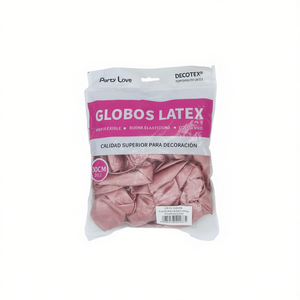 Ballons en latex Party Love 30 cm Rose Gold Métallique 50 pièces Sac Décoratif - Product Image 2