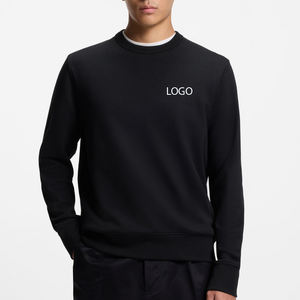 Sweat-shirt pour homme de haute qualité avec logo personnalisé, prix de gros, couleur unie, col rond élégant, coupe classique - Product Image 1