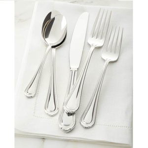 Juego de Cubiertos de diseño de acabado de acero inoxidable, juego de cubiertos de plata con diseño completamente de Metal, herramientas de cubiertos, cubiertos brillantes - Product Image 3