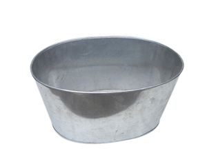 hot sell galvanized <b>planter</b> plant galvanized plant metal indoor outdoor oval <b>planter</b> herb plant pots with tray used for garden - Product Image 5
