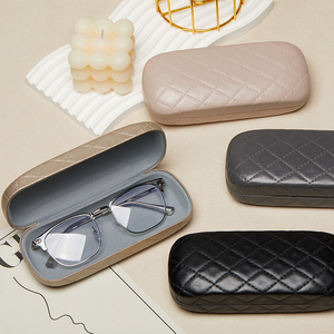 <span class=keywords><strong>Étui</strong></span> <span class=keywords><strong>à</strong></span> <span class=keywords><strong>lunettes</strong></span> <span class=keywords><strong>rigide</strong></span> en cuir PU, épais et résistant <span class=keywords><strong>à</strong></span> la compression, simple et pratique, pour hommes et femmes - Product Image 1