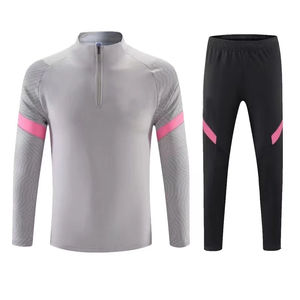 Chándal de compresión con cremallera para hombre, nueva ropa deportiva, diseño al por mayor, conjunto de chándales transpirables de talla grande - Product Image 1