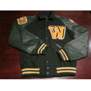 Veste universitaire pour homme personnalisable, en toile de haute qualité, col montant, différentes tailles pour l'hiver, veste de rue - Product Image 1