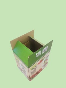 Cajas de papel plegables corrugadas cuadradas de colores mezclados OEM y ODM uso industrial ranurado para embalaje de cartón de vino y zumo de fruta - Product Image 5