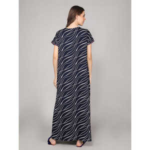 Conjunto de Bata de Noche Estampada de Estilo Alpino con Bolsillo Lateral y Bordado en el Escote, Tejido Suave, para Novias, ODM Personalizable, con Cordón Ajustable, 3 Piezas - Product Image 3