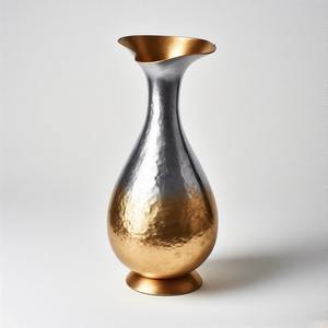 PlatinaBloom Floral Holder Floreros y macetas Forma redonda Estilo costero para la decoración de la Mesa del hogar y la boda - Product Image 1